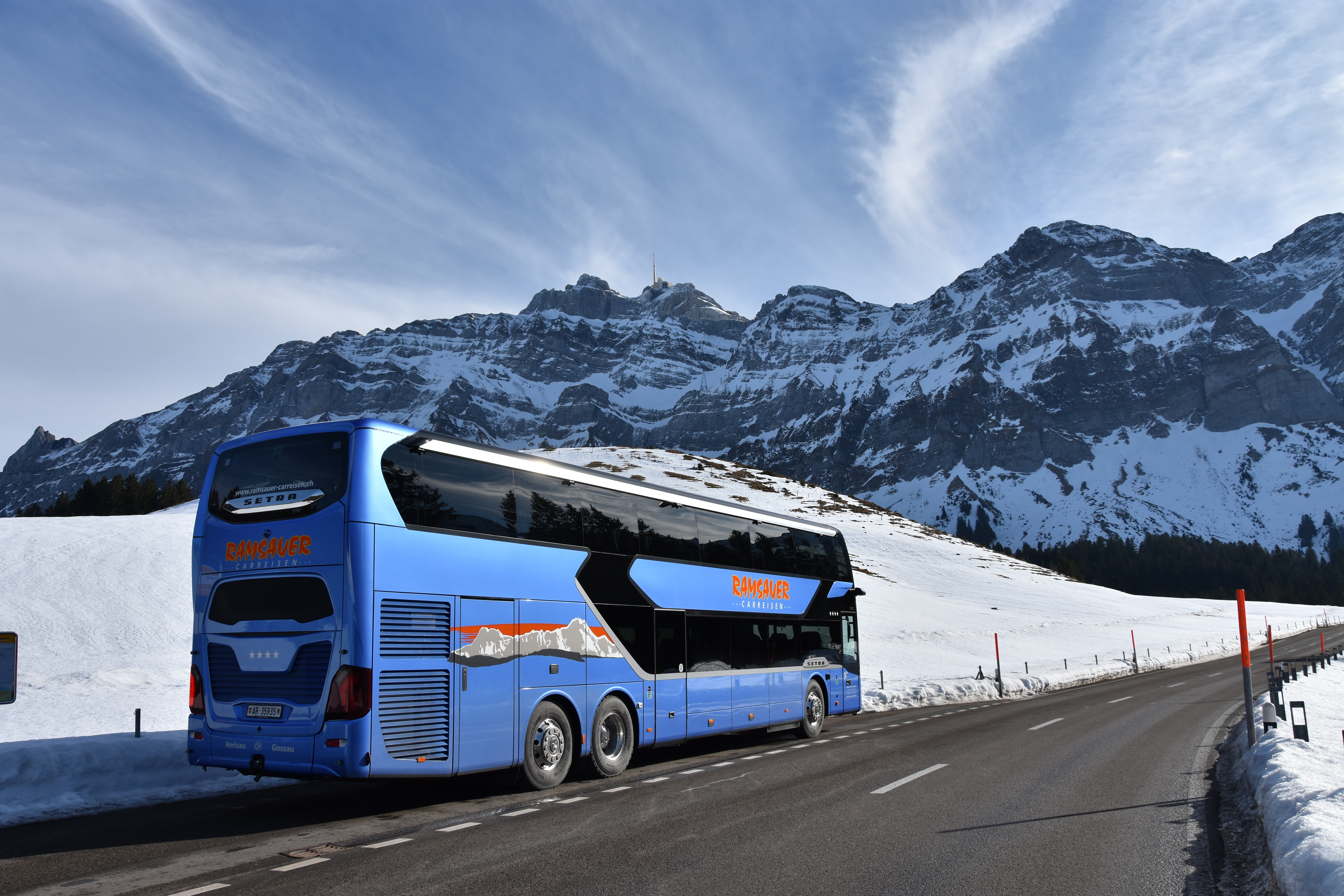 S531 mit Säntis von hinten