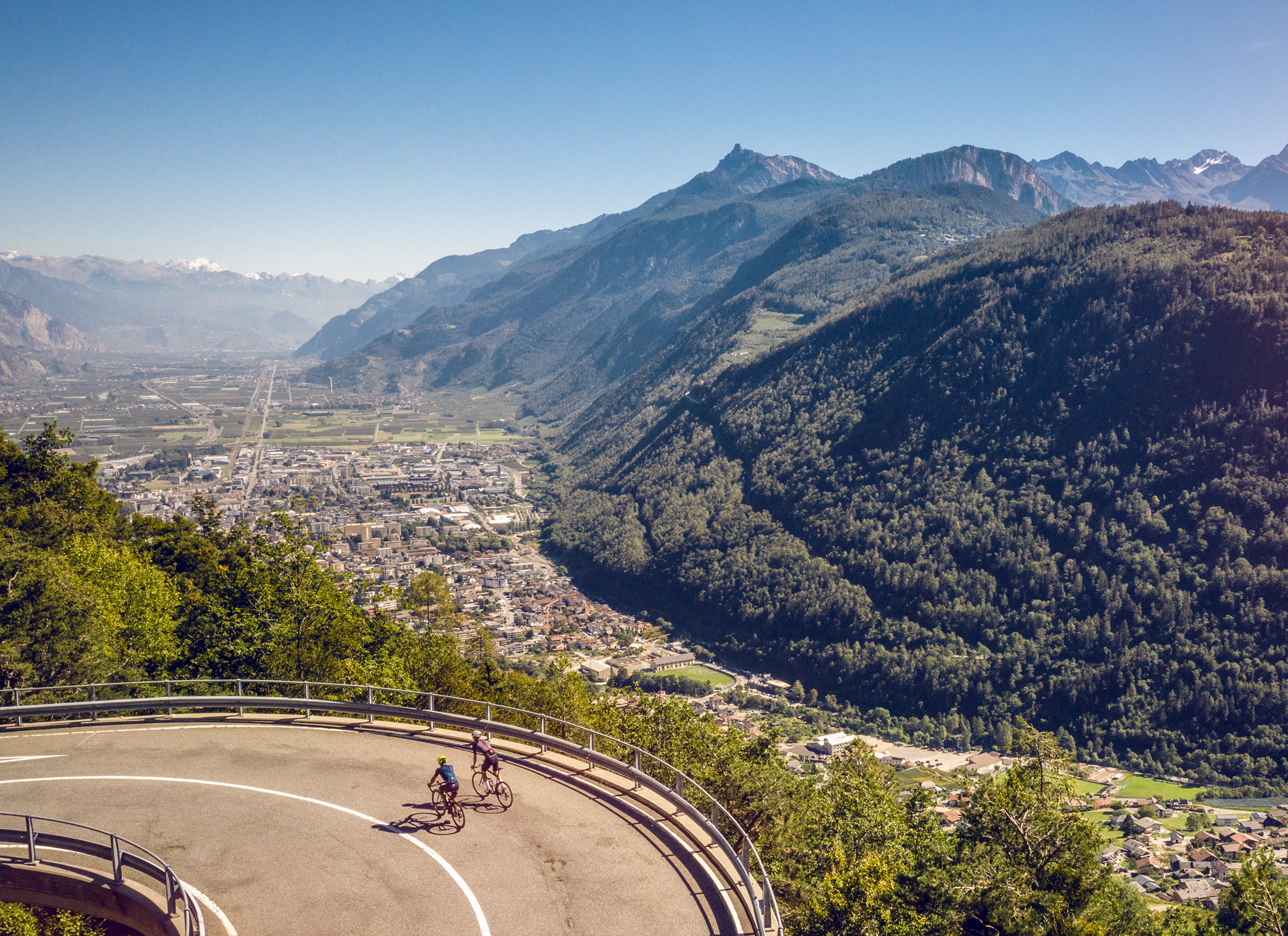 Blick von oben auf das Unetrwallis