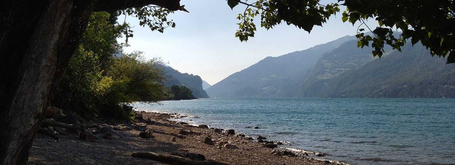 Walensee Strand Mitte See